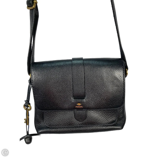 Crossbody Leather By Fossil, Size: Small