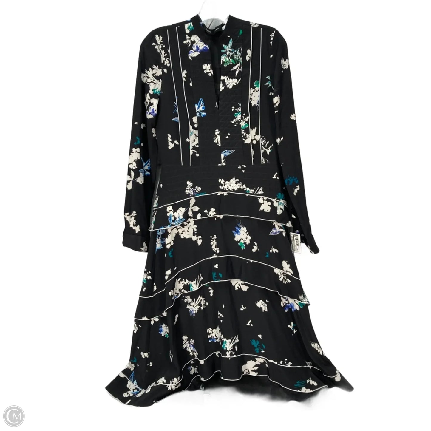 Dress Luxury Designer By Proenza-schouler In Black & Blue, Size: M