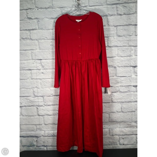 Dress Casual Midi By Maeve In Red, Size: 3x