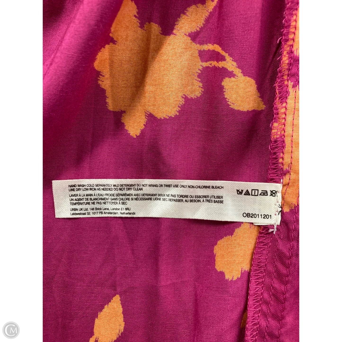 Dress Casual Maxi By Anthropologie In Orange & Pink, Size: Xl