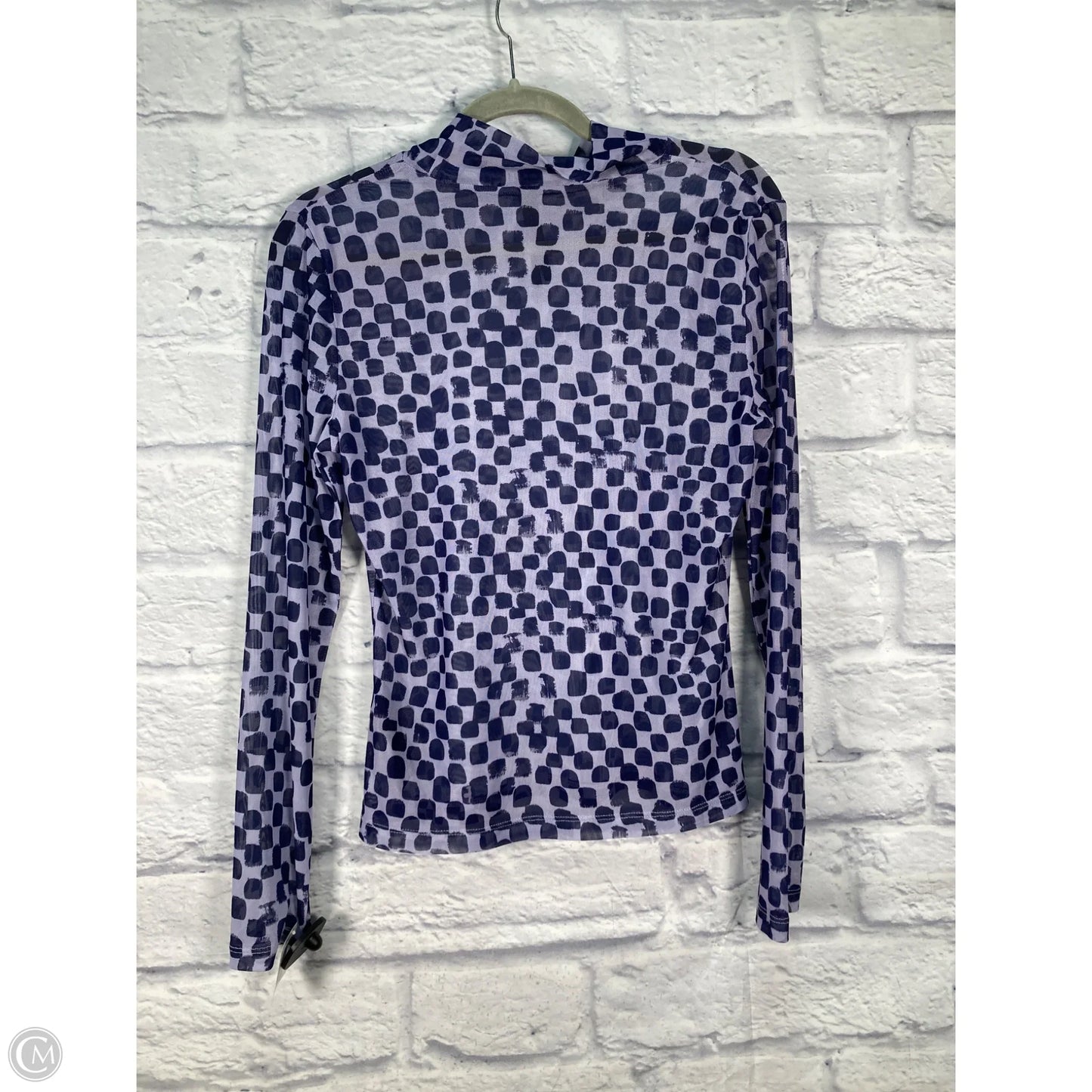Top Long Sleeve By Anthropologie In Blue & Purple, Size: M