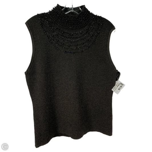 Top Sleeveless By Grace Elements In Black, Size: Xl