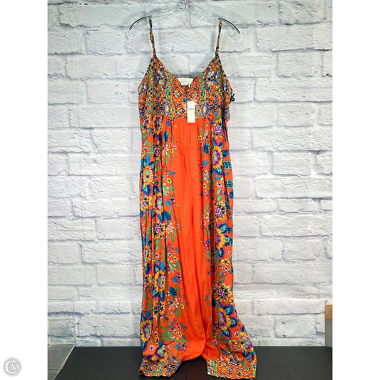 Jumpsuit By Anthropologie In Blue & Orange, Size: L