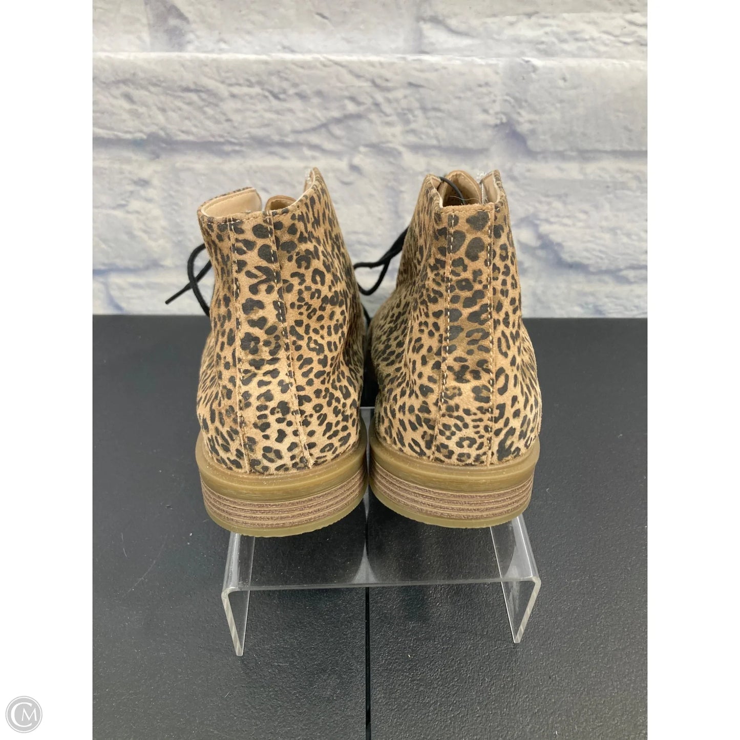 Boots Ankle Flats By Hush Puppies In Animal Print, Size: 11