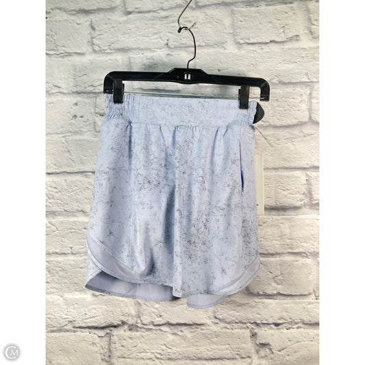 Athletic Skort By Lululemon In Blue & Grey, Size: S
