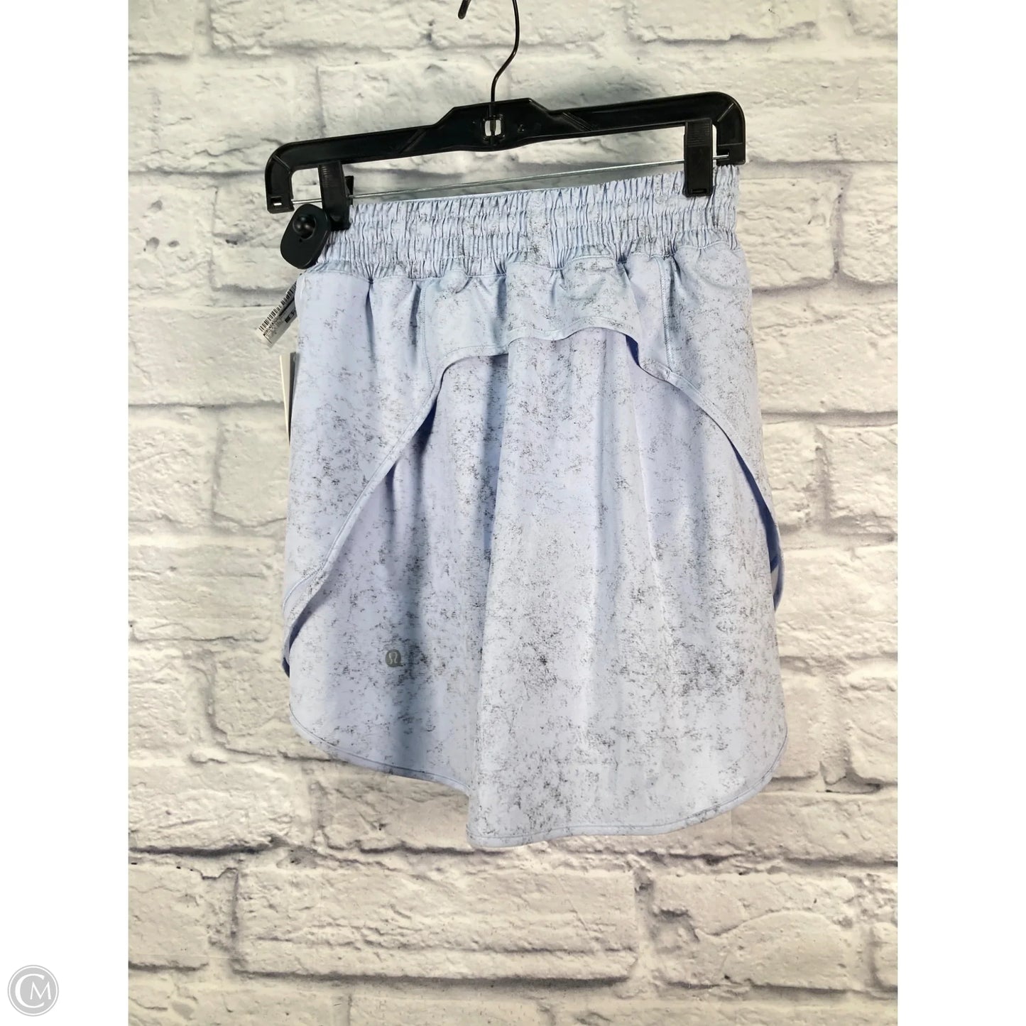 Athletic Skort By Lululemon In Blue & Grey, Size: S