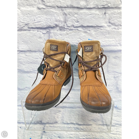 Boots Designer By Ugg In Brown, Size: 8.5