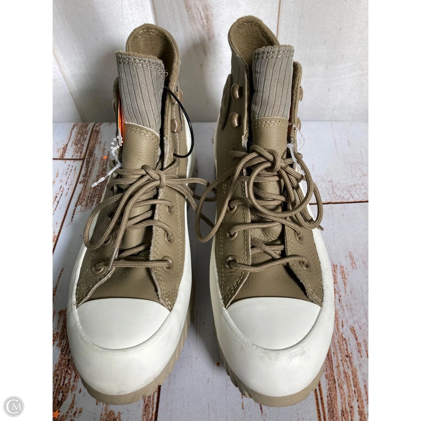 Shoes Sneakers By Converse In Brown & Cream, Size: 7