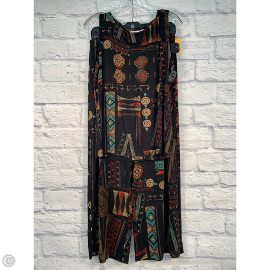 Pants Set 2pc By Chicos In Black & Red, Size: L