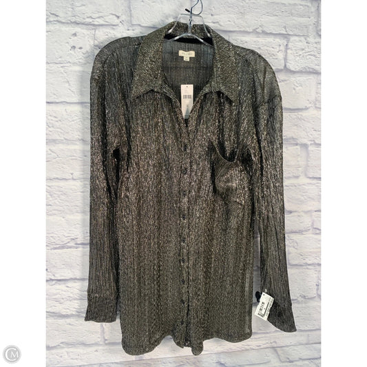 Tunic Long Sleeve By Pilcro In Gold & Silver, Size: M