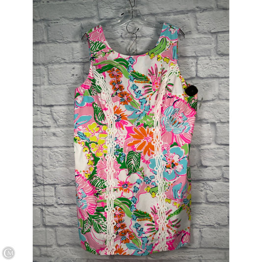 Dress Designer By Lilly Pulitzer In Pink & White, Size: 3x