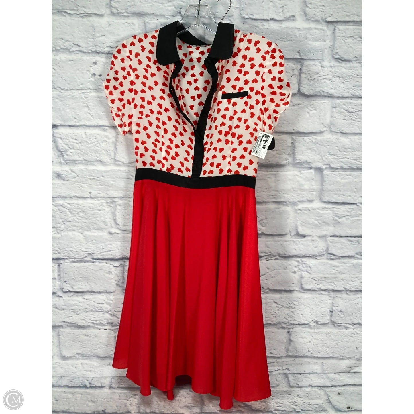 Dress Party Short By Clothes Mentor In Black & Red, Size: Xs