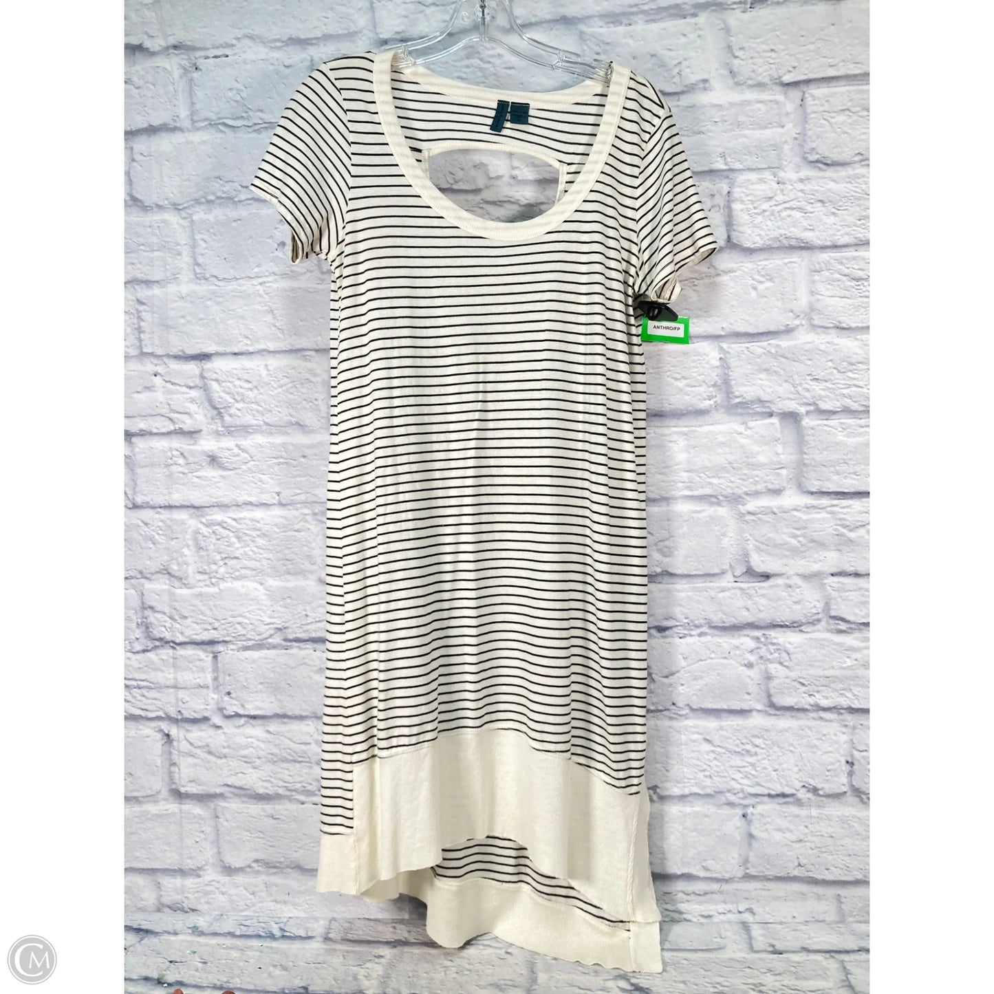 Dress Casual Midi By Left Of Center In Black & Cream, Size: Xs
