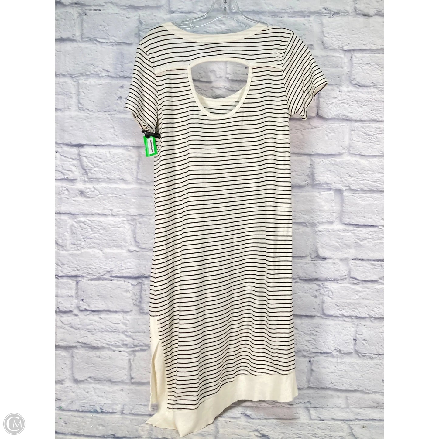 Dress Casual Midi By Left Of Center In Black & Cream, Size: Xs