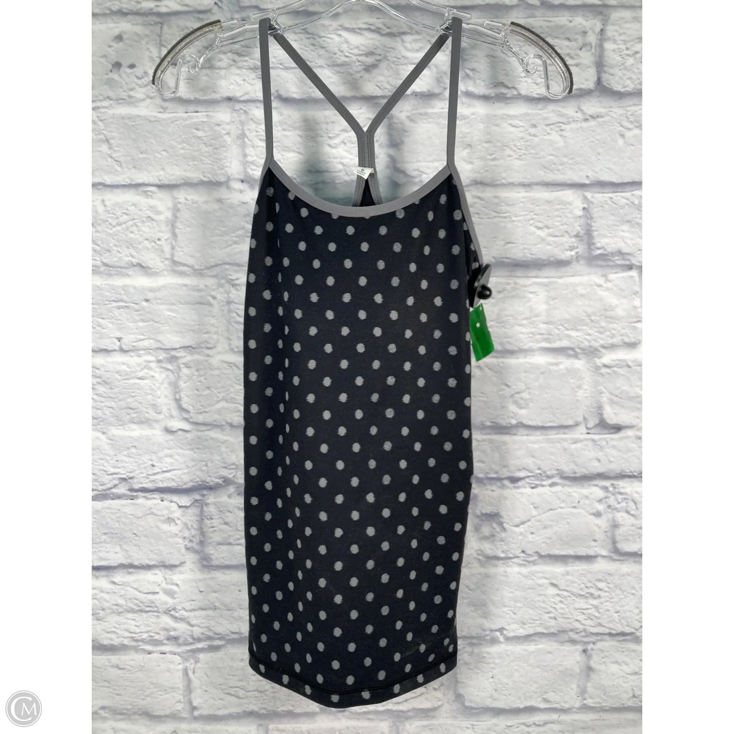 Athletic Tank Top By Lululemon In Black & Grey, Size: 6