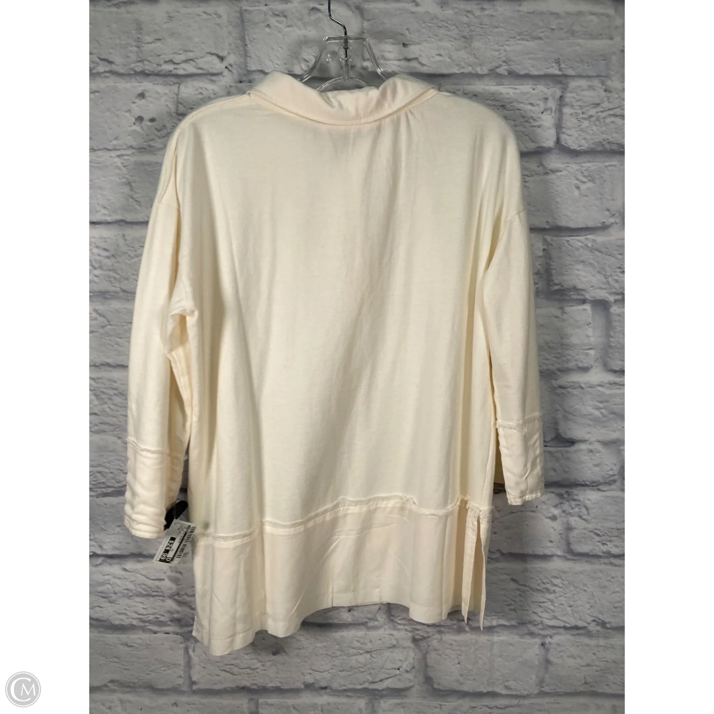 Top 3/4 Sleeve By Tiny In Cream, Size: M