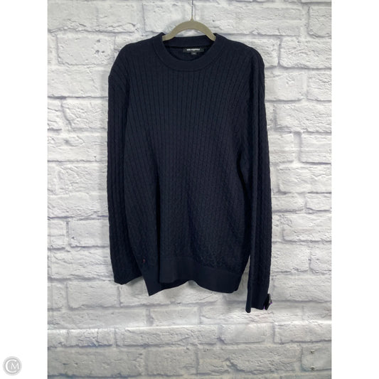 Sweater Designer By Karl Lagerfeld In Navy, Size: L