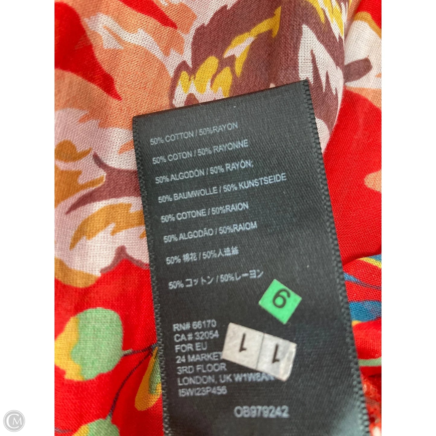 Top 3/4 Sleeve By Maeve In Red, Size: S