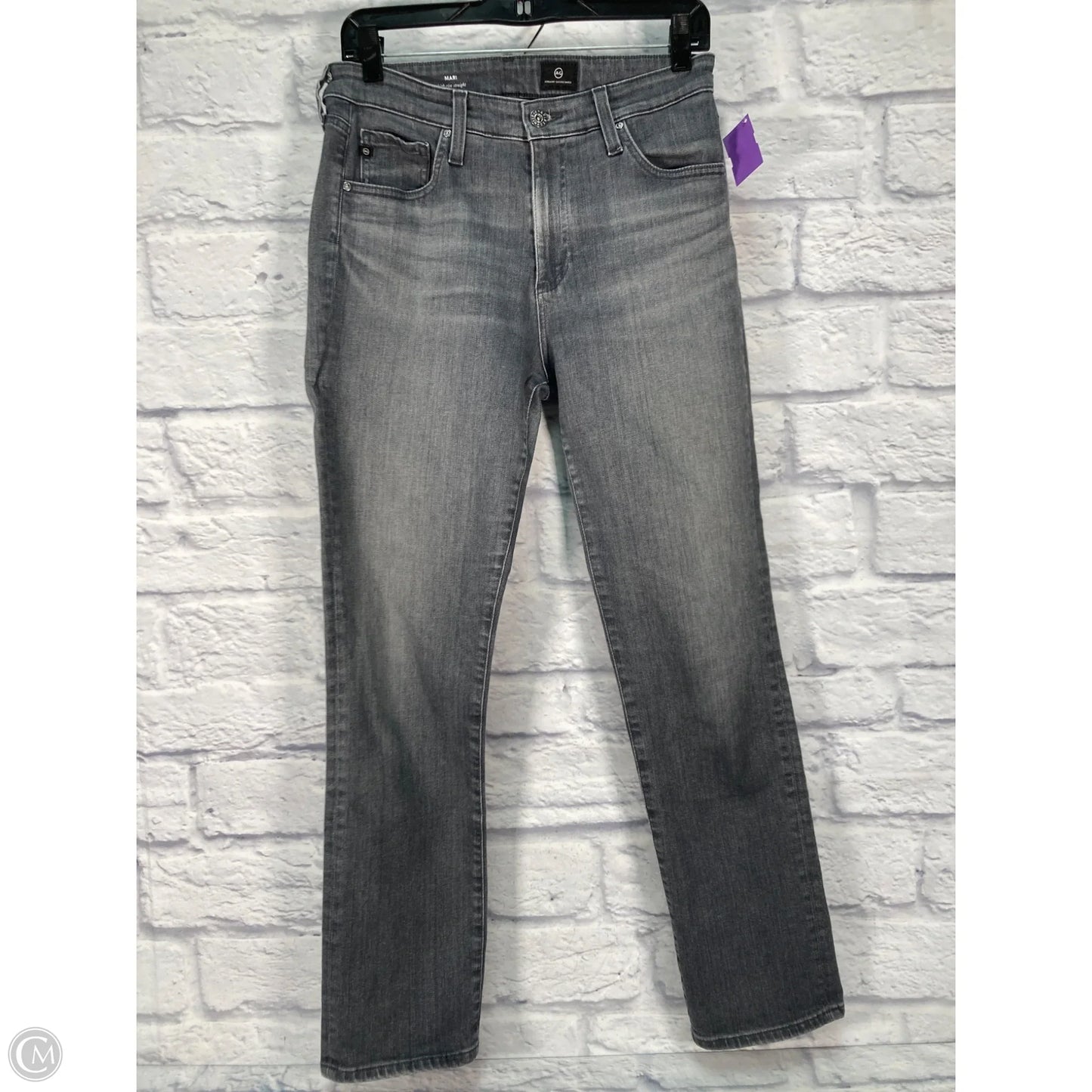 Jeans Straight By Adriano Goldschmied In Grey, Size: 8