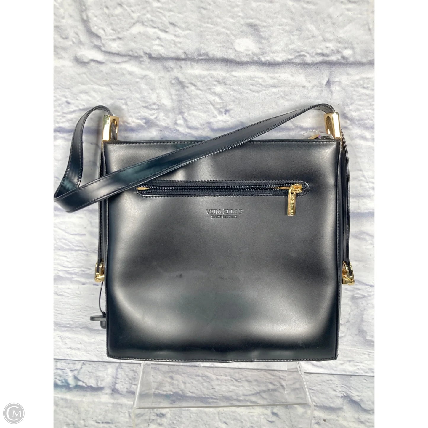 Handbag Leather By Clothes Mentor, Size: Medium