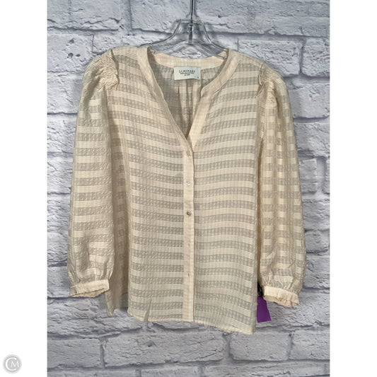 Blouse Long Sleeve By Clothes Mentor In Yellow, Size: L