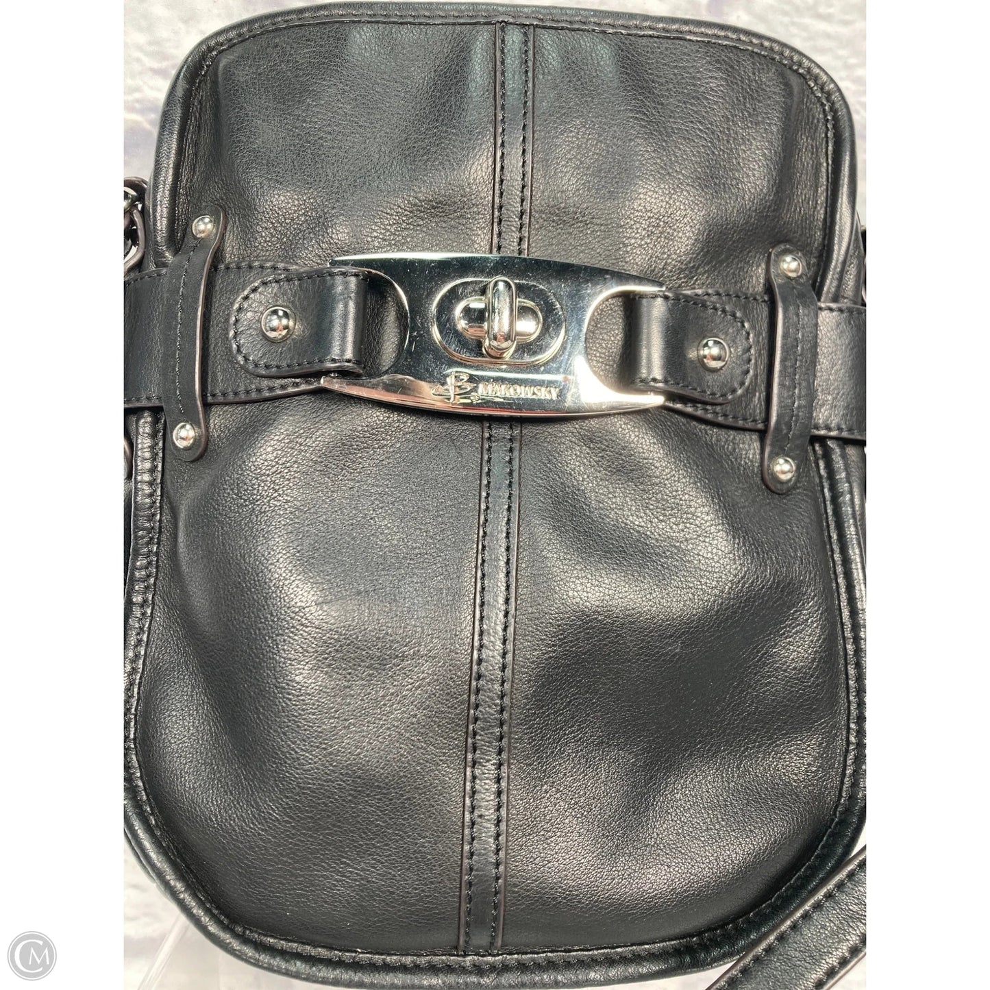 Crossbody Leather By B. Makowsky, Size: Small