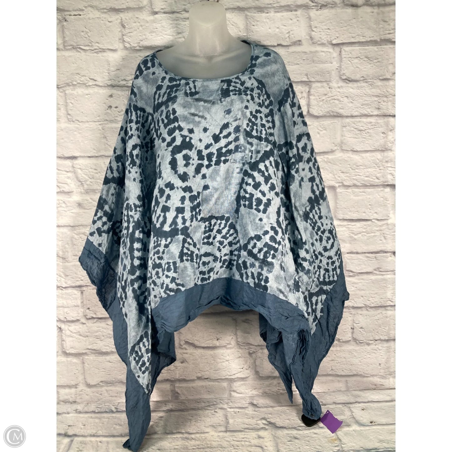 Swimwear Cover-up By Clothes Mentor In Blue, Size: Osfm