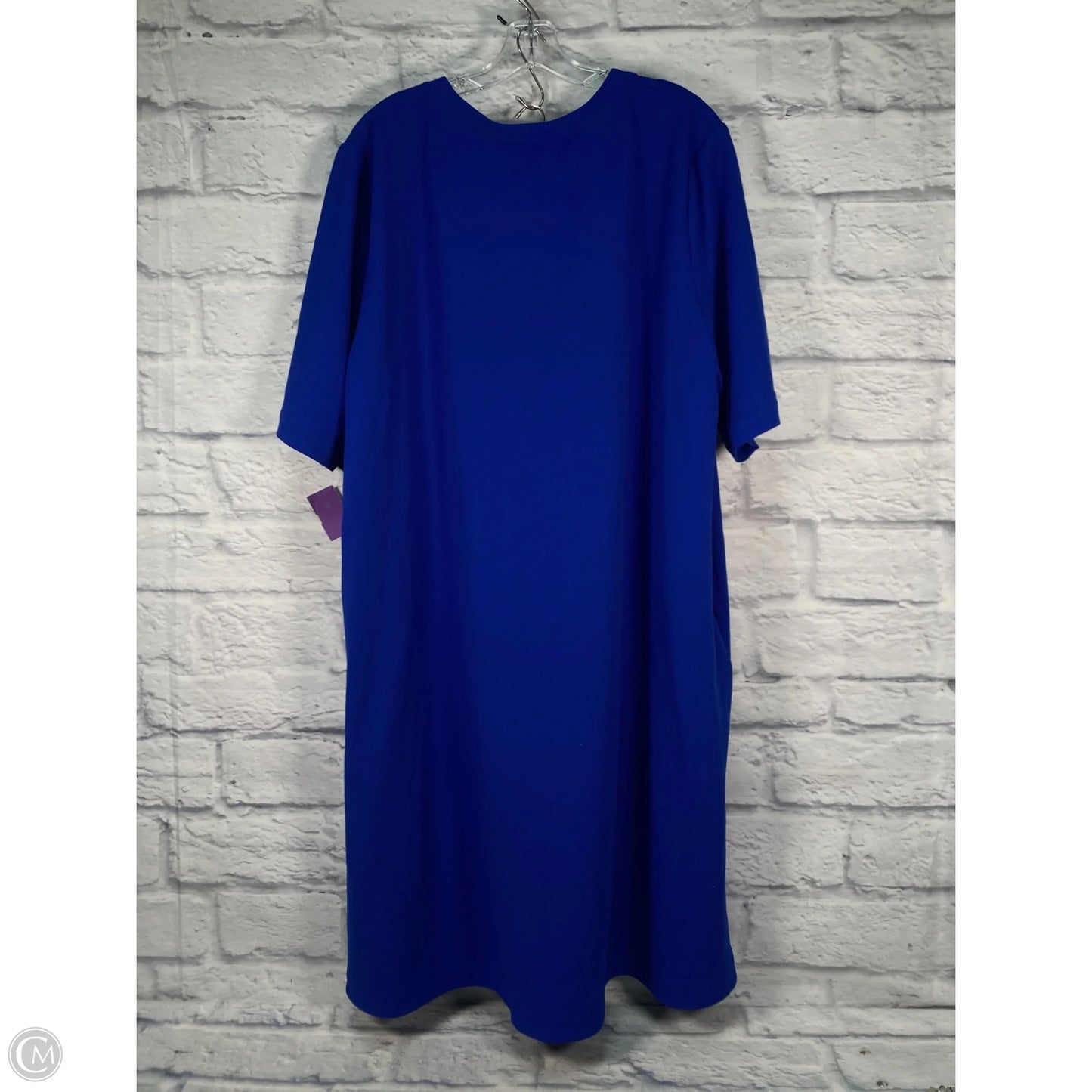 Dress Casual Short By Ming Wang In Blue, Size: 2x