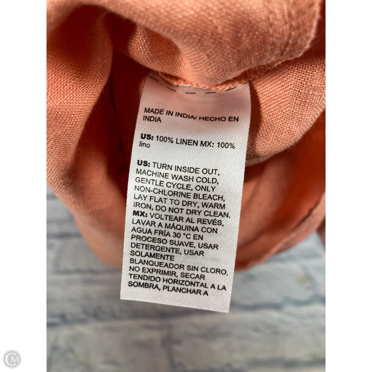 Dress Casual Midi By Chicos In Peach, Size: S