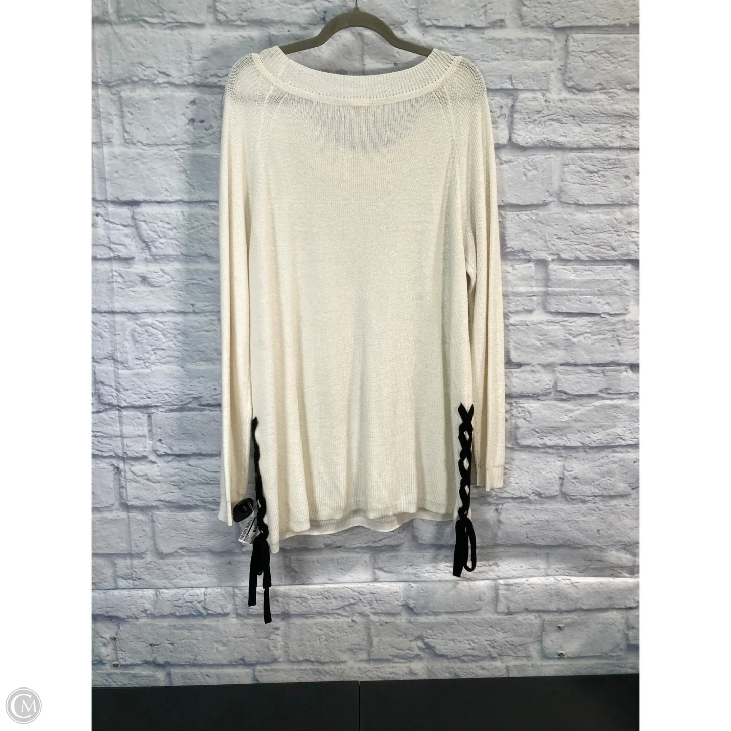 Sweater By Chicos In Cream, Size: Xl