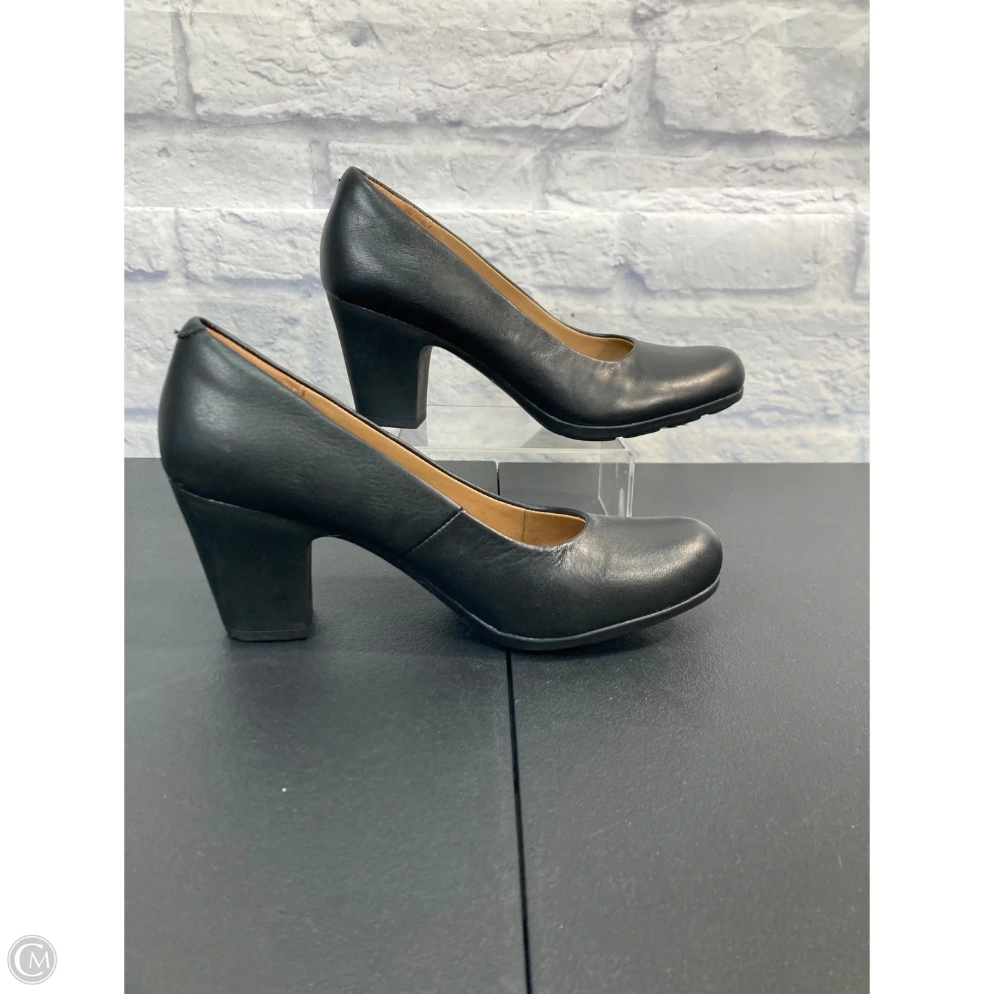 Shoes Heels Block By Sofft In Black, Size: 8.5