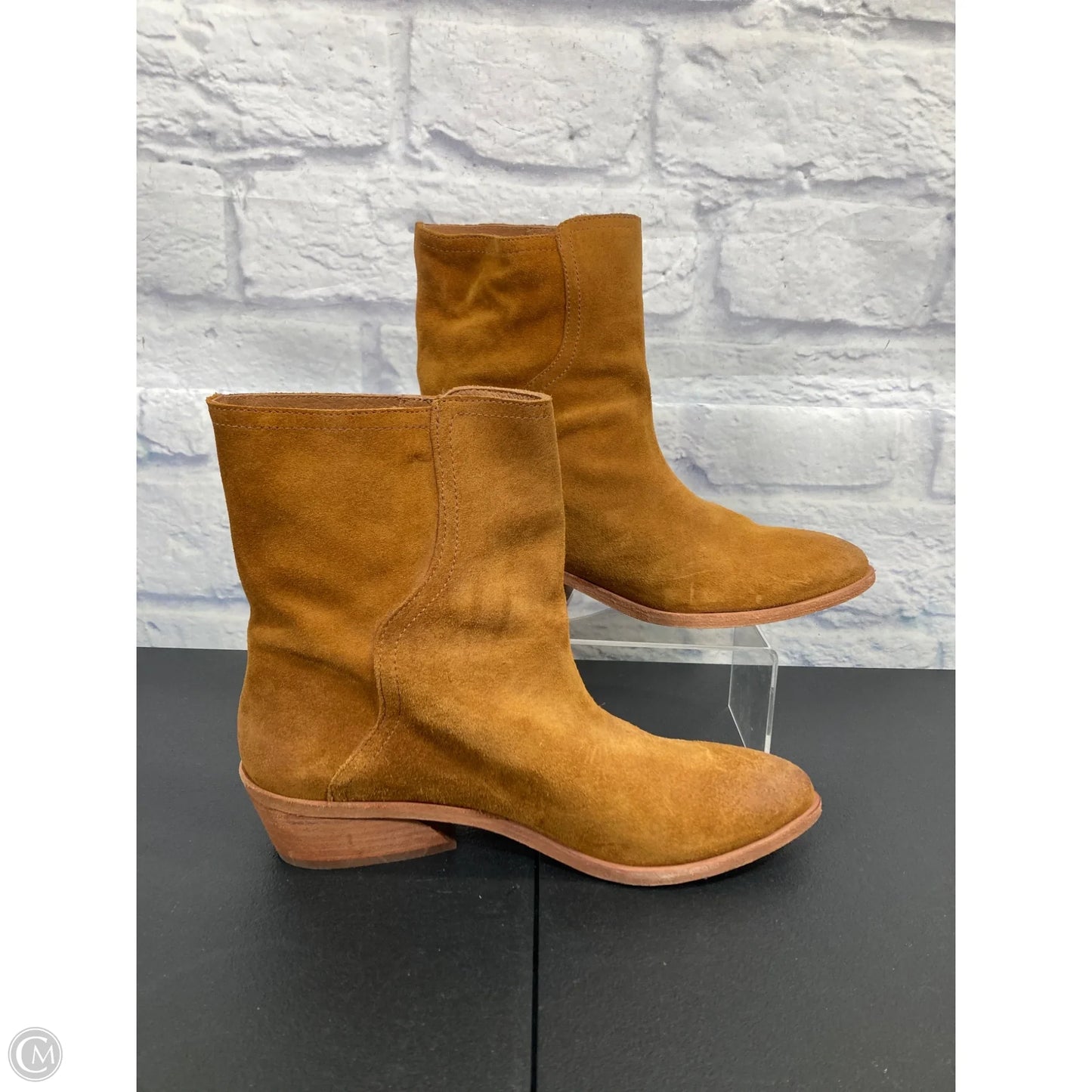 Boots Designer By Frye In Brown, Size: 8.5