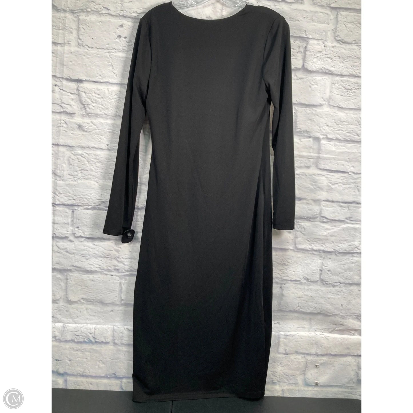 Dress Casual Midi By Donna Karan In Black, Size: S