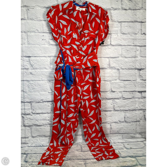 Jumpsuit Designer By Diane Von Furstenberg In Red, Size: S