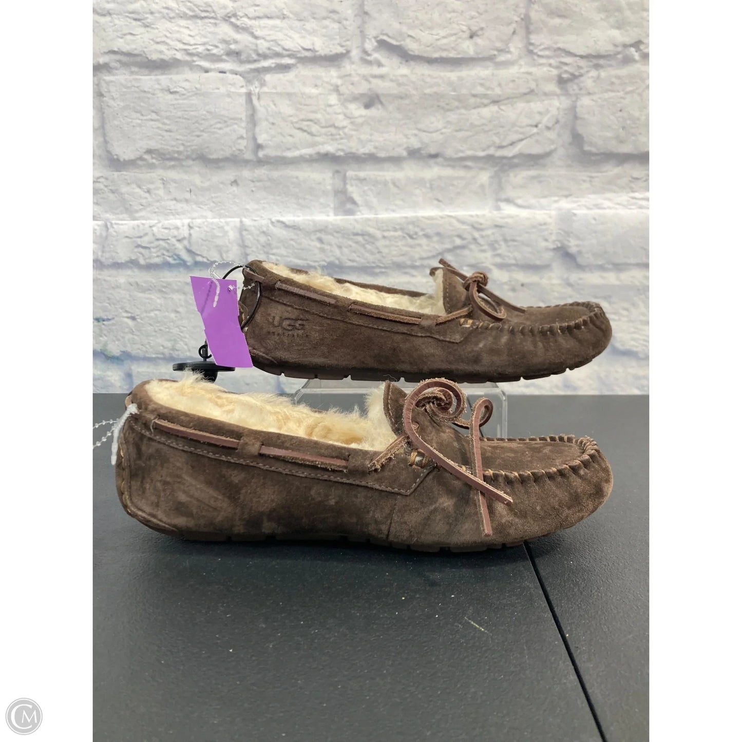 Shoes Designer By Ugg In Brown & Tan, Size: 7