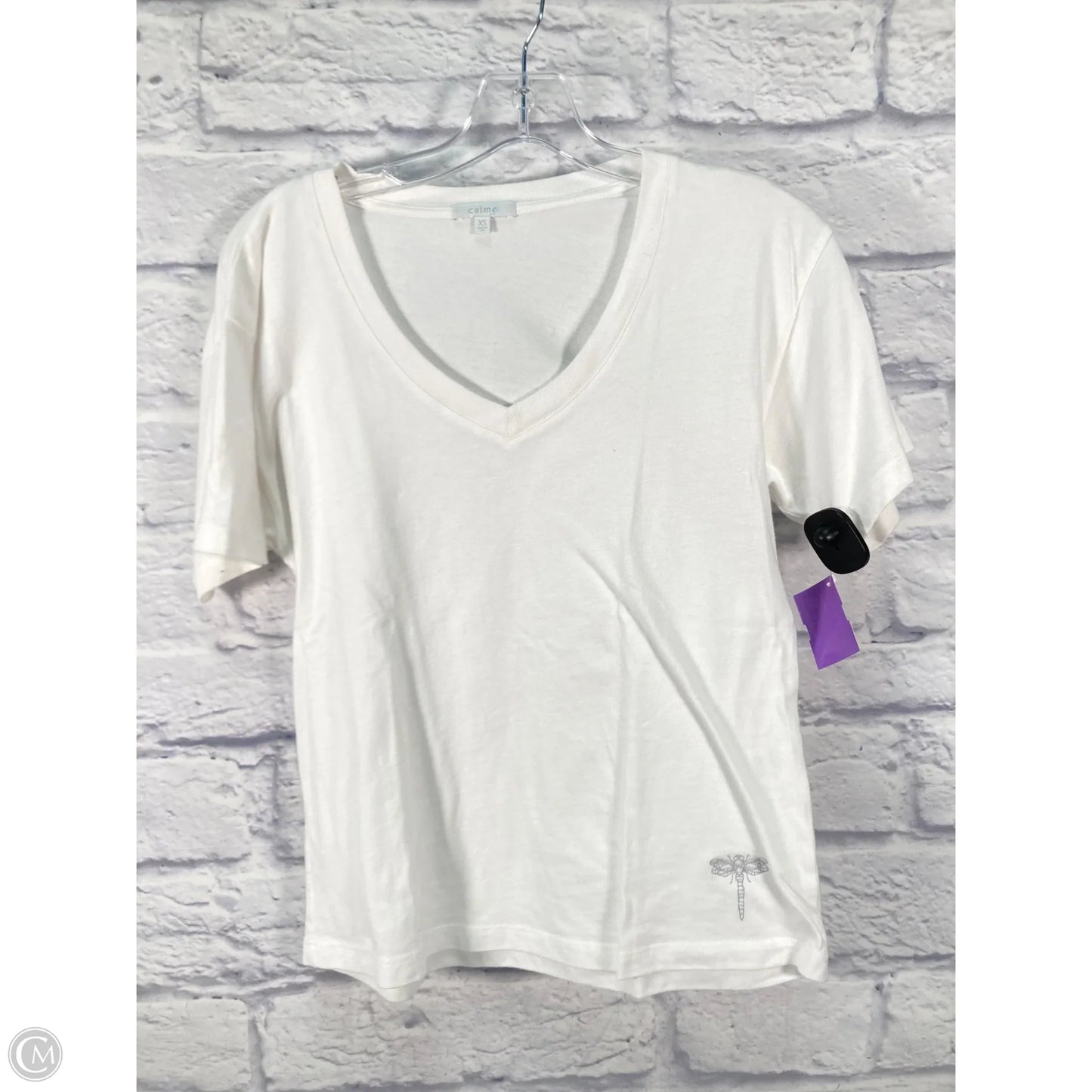 Top Short Sleeve By Johnny Was In White, Size: Xs