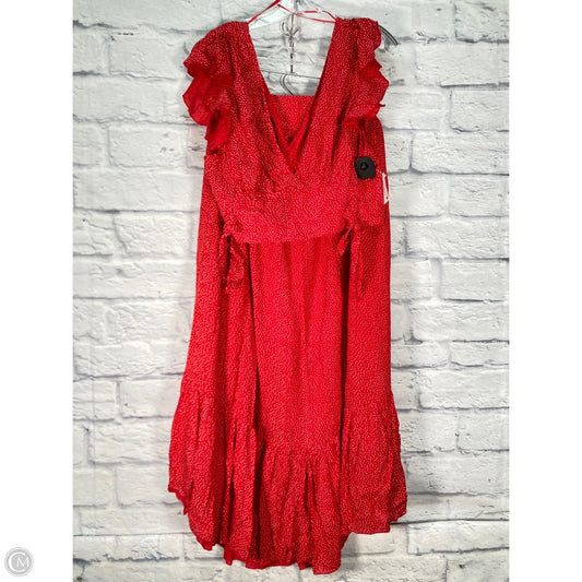 Skirt Set 2pc By Free People In Red, Size: Xl
