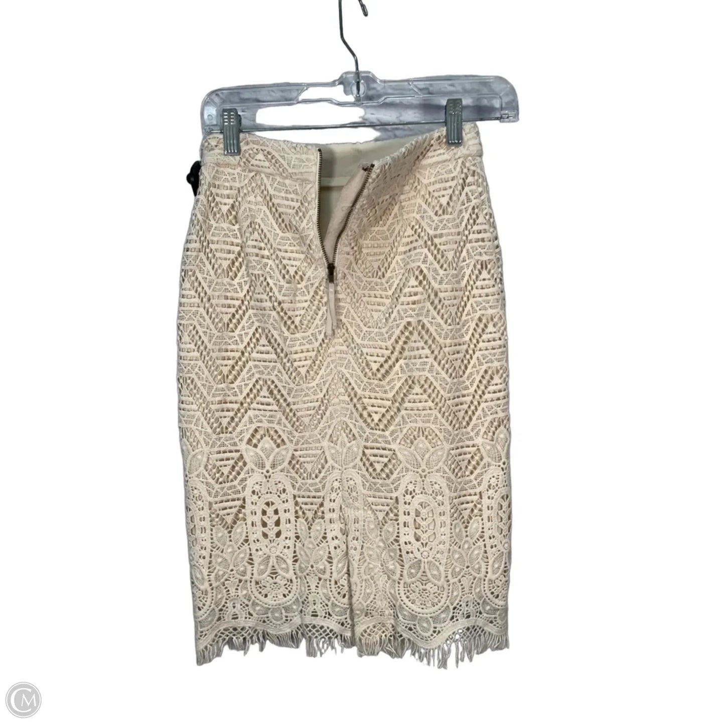 Skirt Midi By Maeve In Cream, Size: 2p