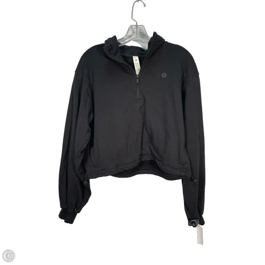 Sweatshirt Collar By Lululemon In Black, Size: M