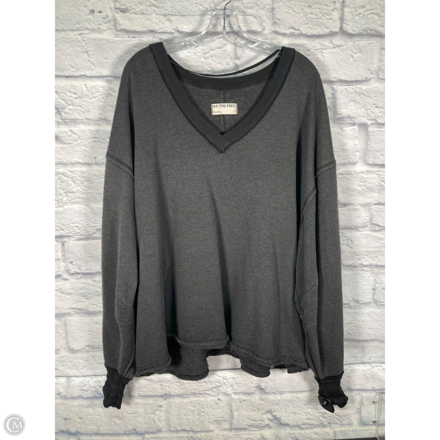 Sweatshirt Crewneck By We The Free In Grey, Size: S