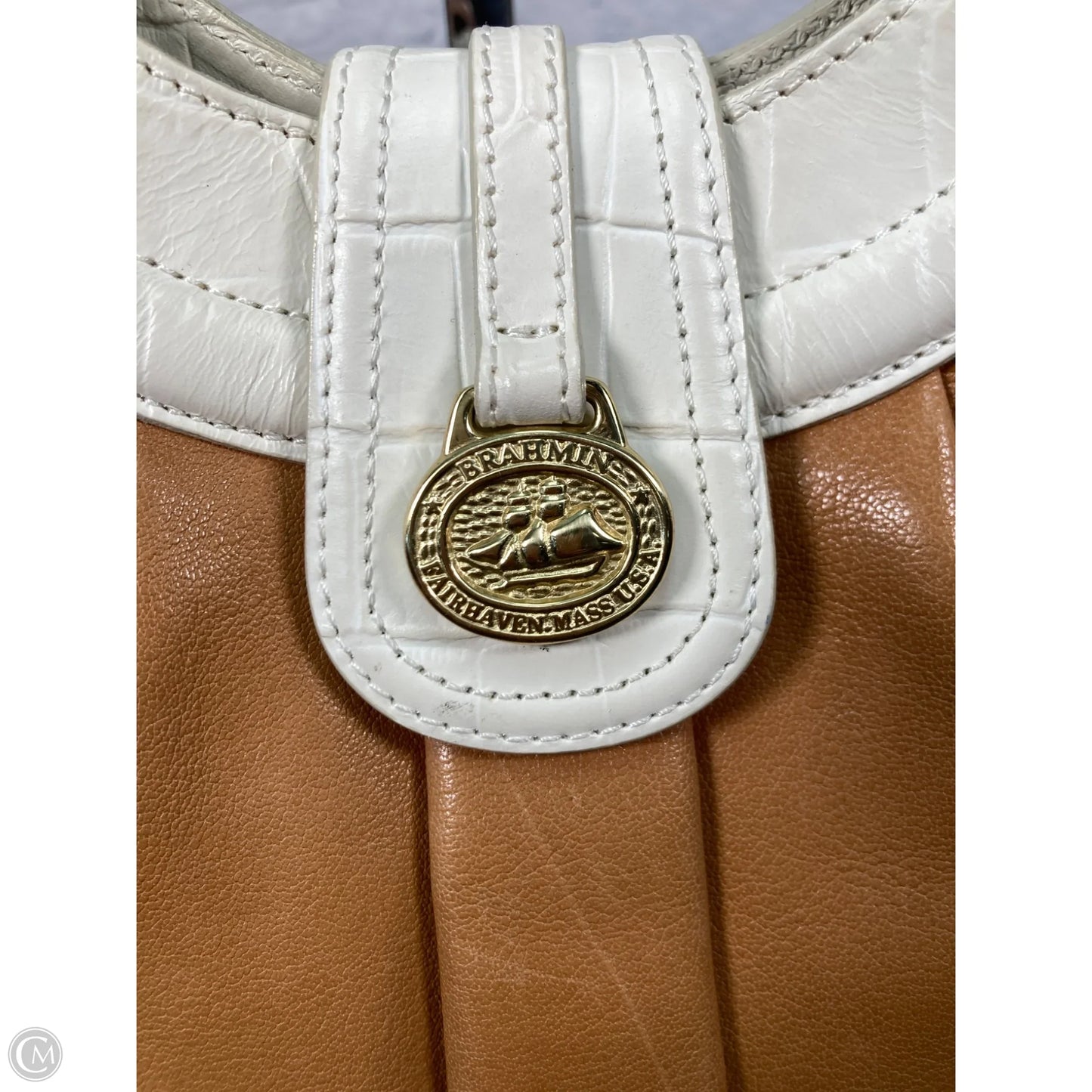 Handbag Designer By Brahmin, Size: Large