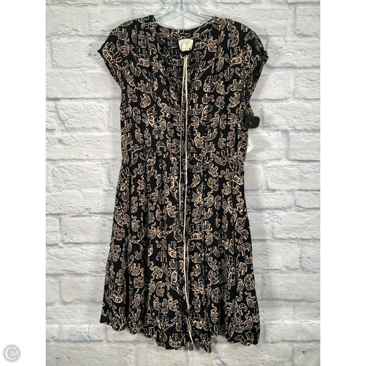 Dress Casual Short By Maeve In Black & Brown, Size: L
