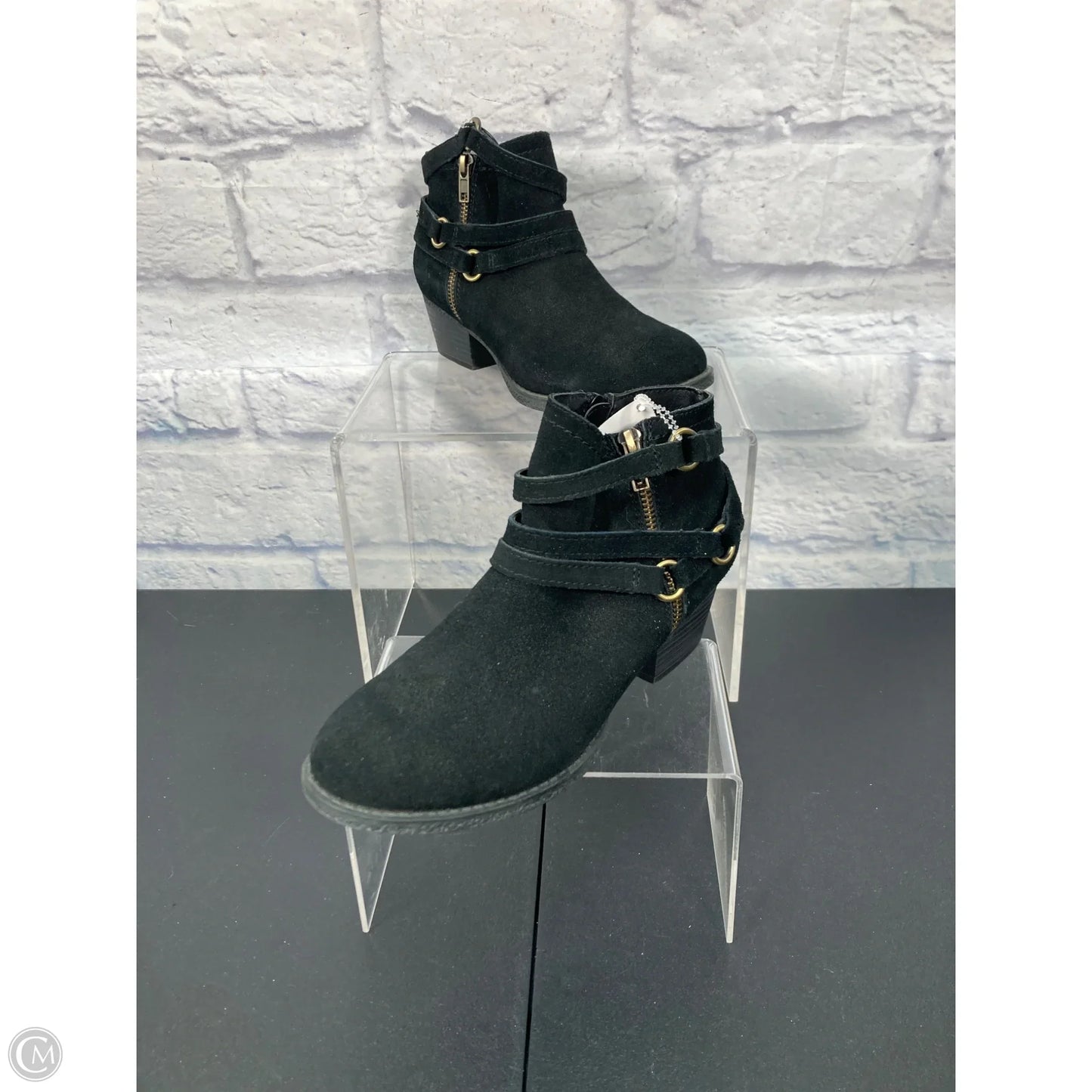 Boots Ankle Heels By Crown Vintage In Black, Size: 6.5