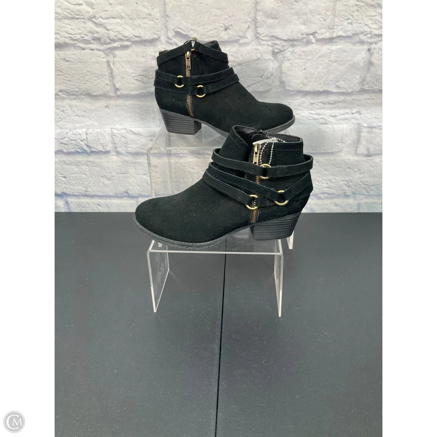 Boots Ankle Heels By Crown Vintage In Black, Size: 6.5
