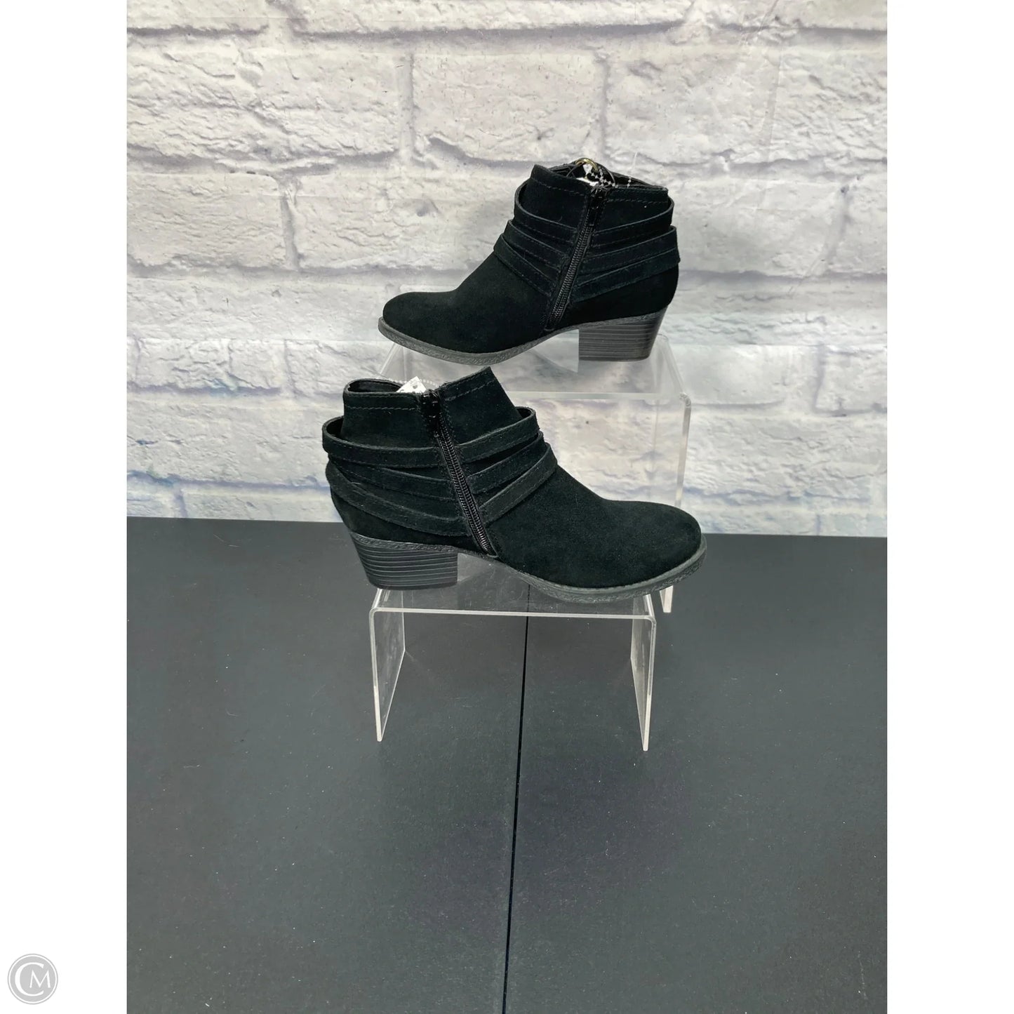 Boots Ankle Heels By Crown Vintage In Black, Size: 6.5