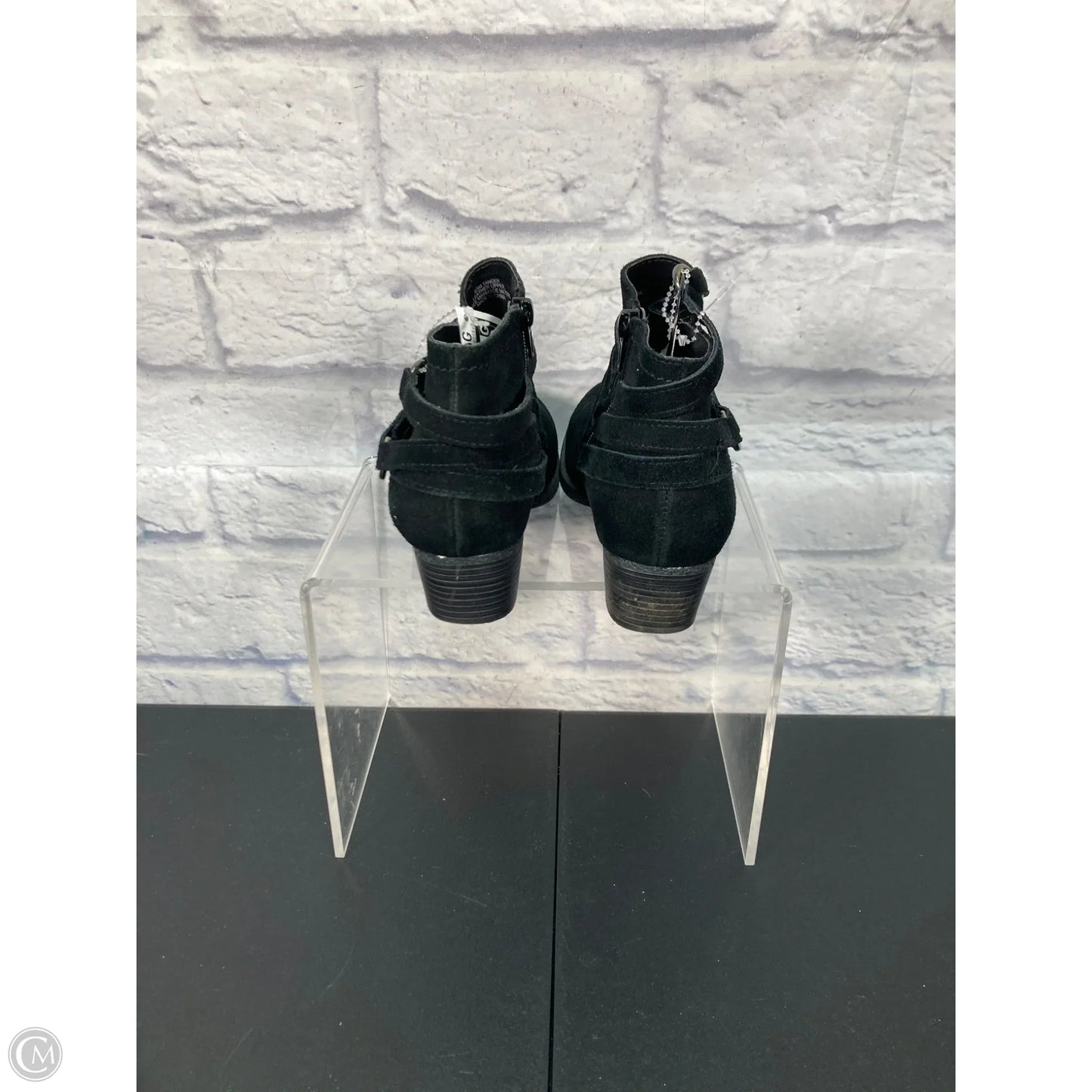 Boots Ankle Heels By Crown Vintage In Black, Size: 6.5