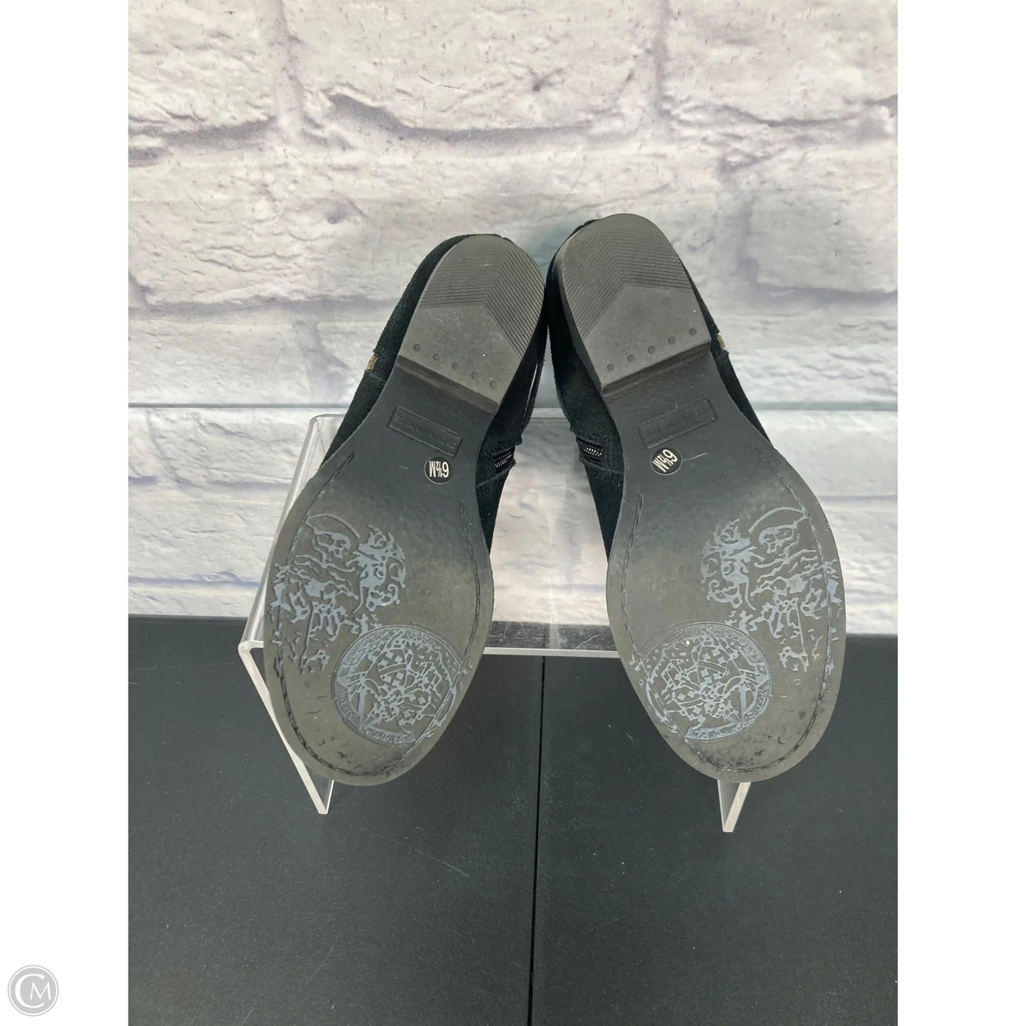 Boots Ankle Heels By Crown Vintage In Black, Size: 6.5