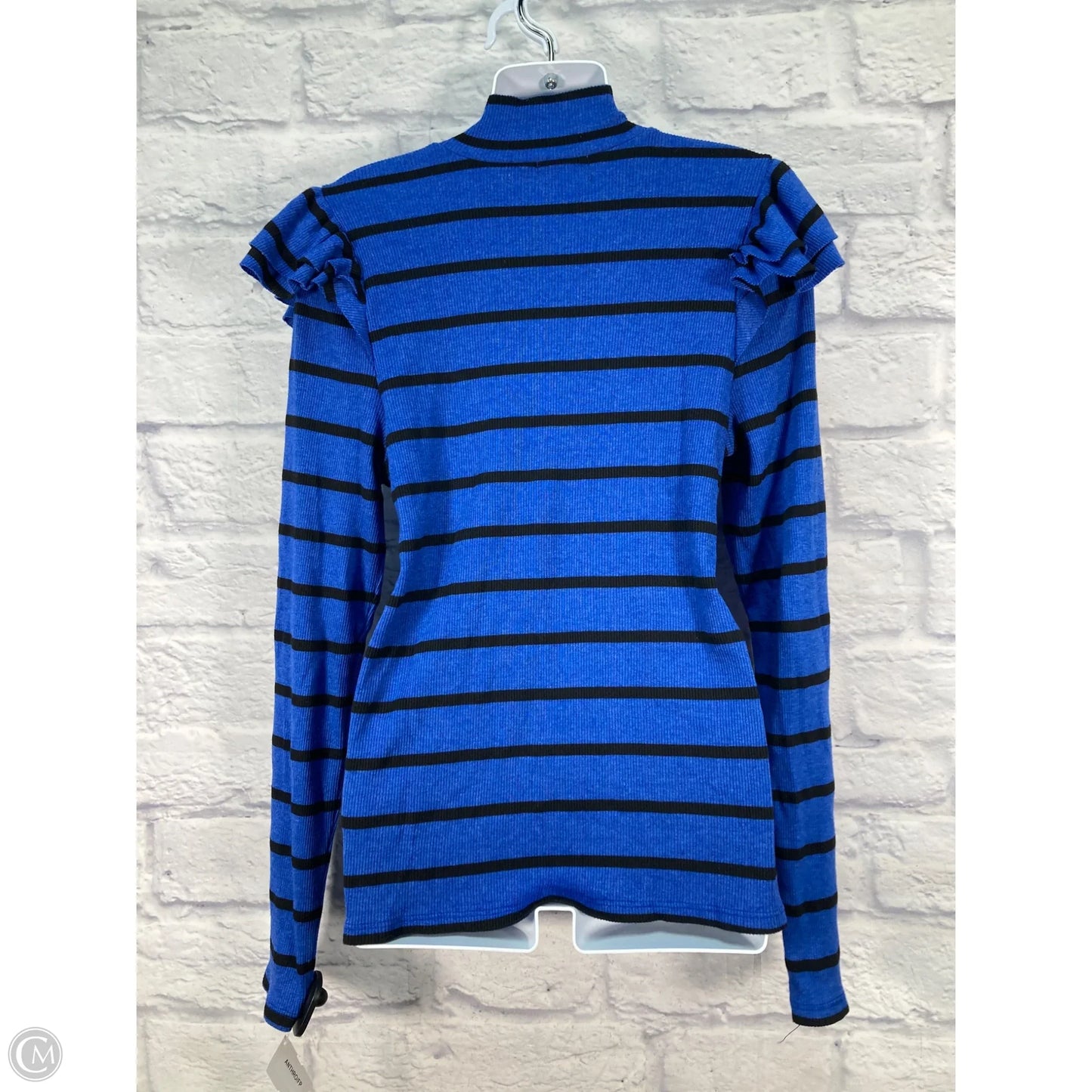 Top Long Sleeve By T.la In Black & Blue, Size: Xl