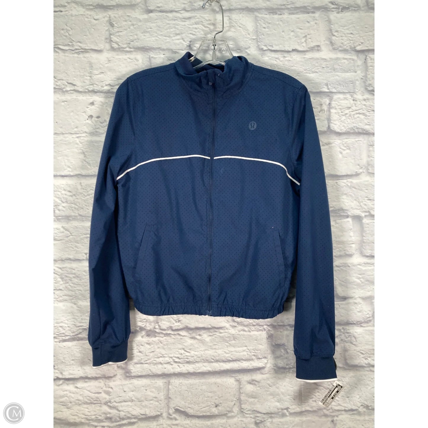 Athletic Jacket By Lululemon In Blue, Size: 6