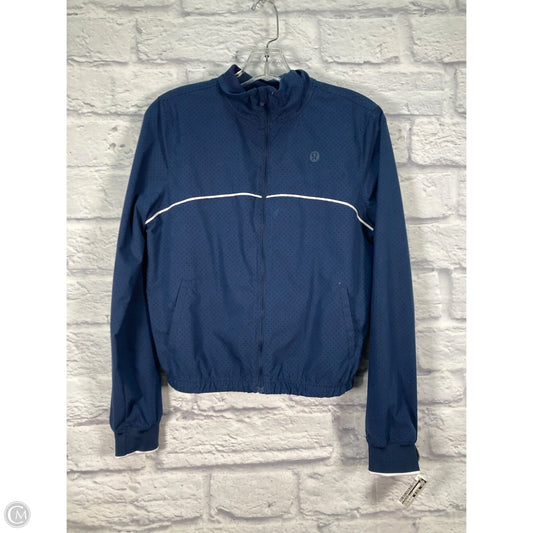 Athletic Jacket By Lululemon In Blue, Size: 6